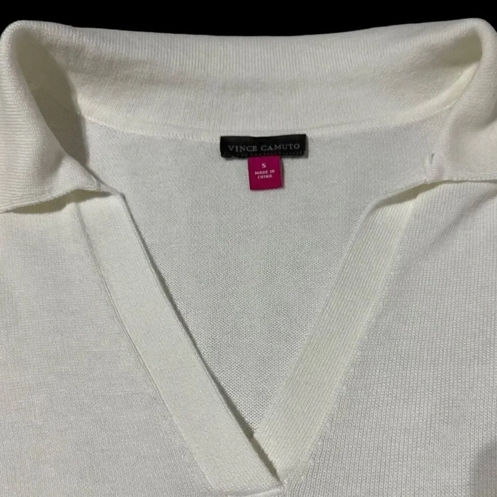 NWT Vince Camuto Women’s Pullover Collared Lightweight Sweater